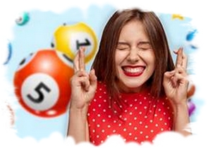 Picture of a lottery winner.