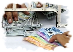 Picture of a money exchange vendor.