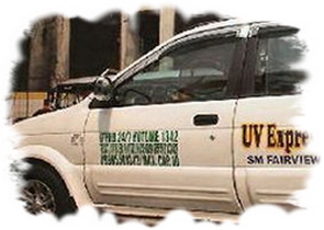 An FX SUV on the side of the road